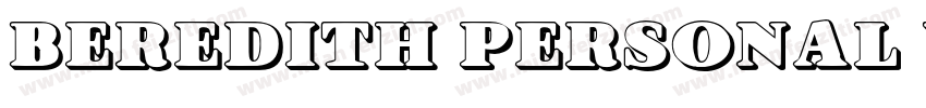 Beredith personal use font字体转换